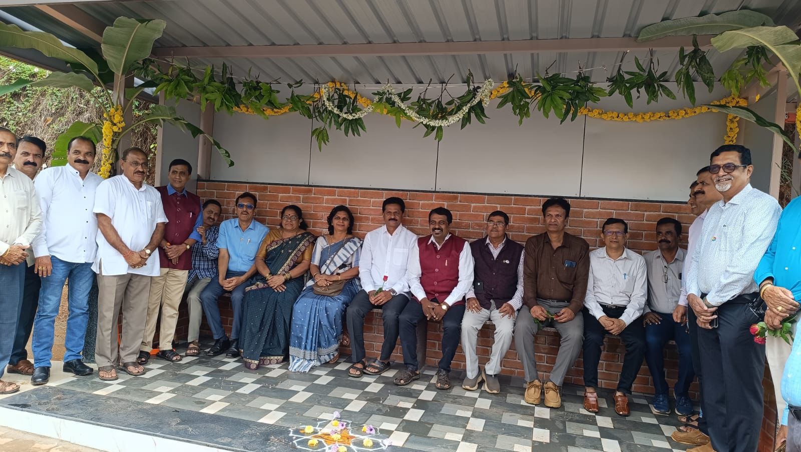 ATTENDED THE BUS SHELTER INAGURATION FUNCTION BY LIONS CLUB OF SIRSI