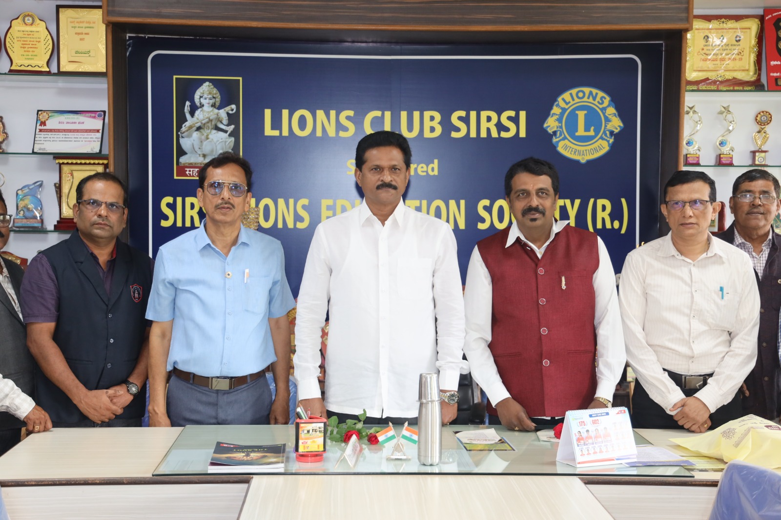 ATTENDED THE BUS SHELTER INAGURATION FUNCTION BY LIONS CLUB OF SIRSI