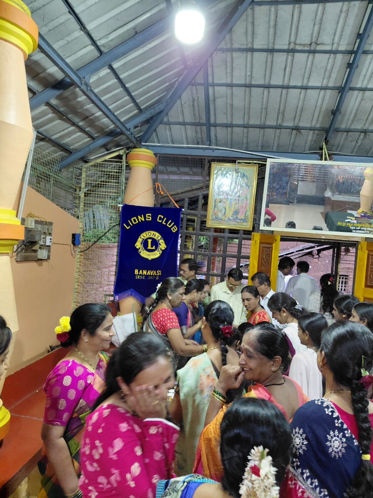 Distribution of Prasadam and snacks 