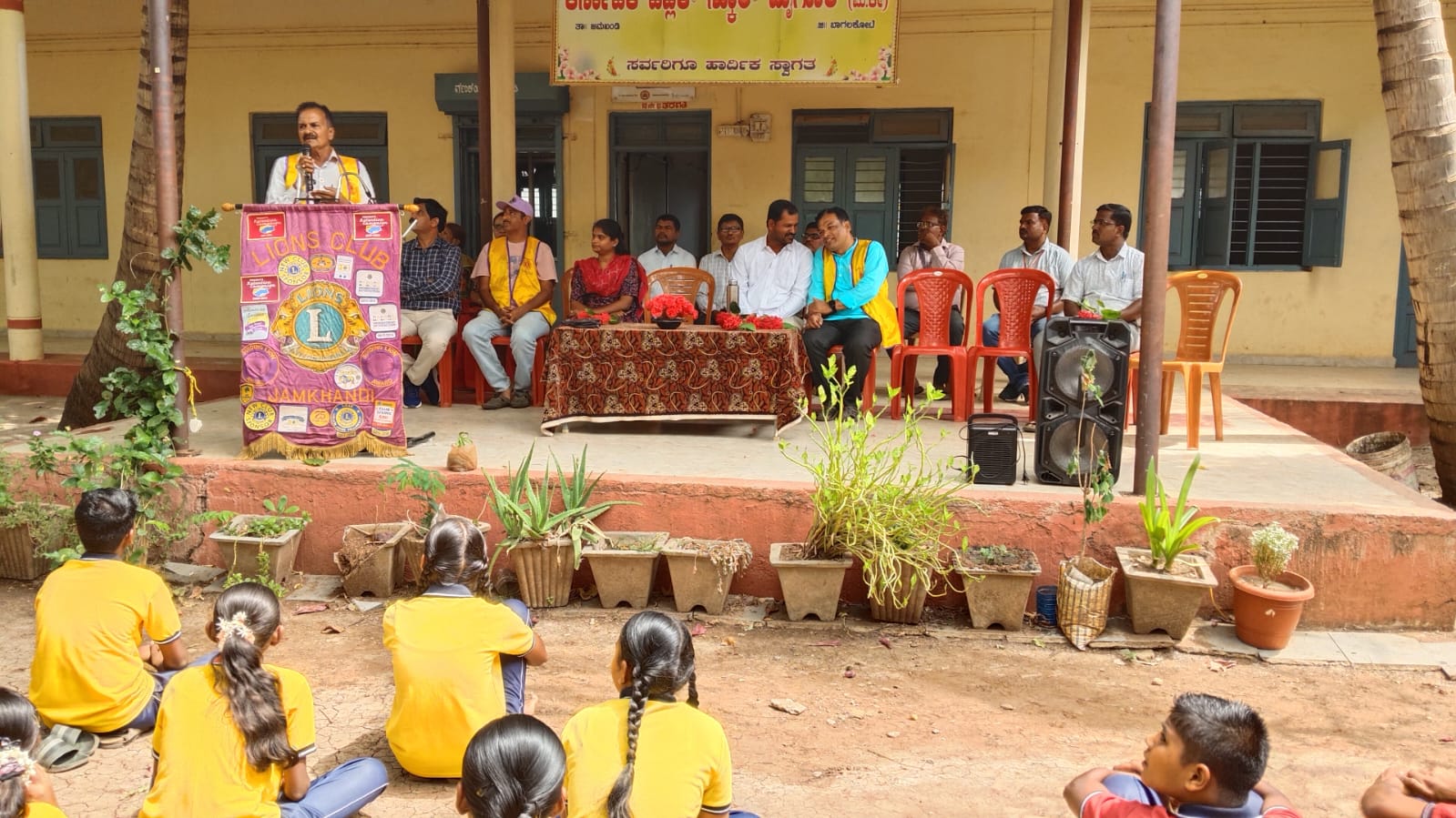 Lions Club President Leads Organic Farming Awareness Campaign via School Students