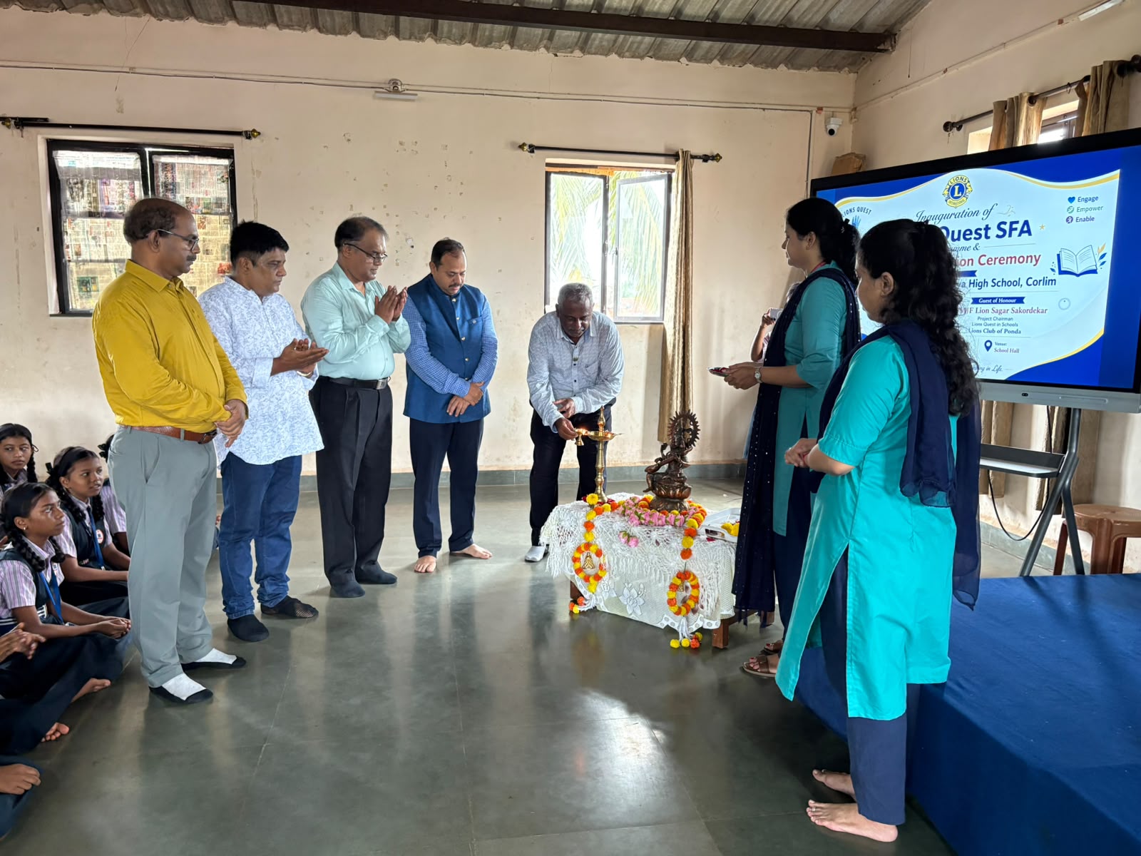 "LIONS QUEST SFA. " MADKAIKAR NAVCHAITANYA HIGH SCHOOL,CORLIM