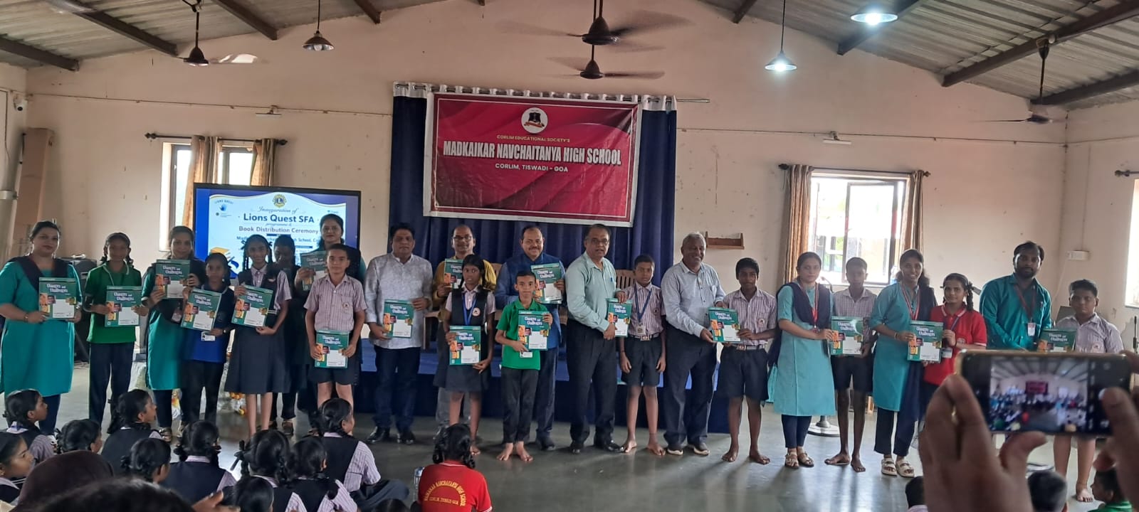 "LIONS QUEST SFA. " MADKAIKAR NAVCHAITANYA HIGH SCHOOL,CORLIM