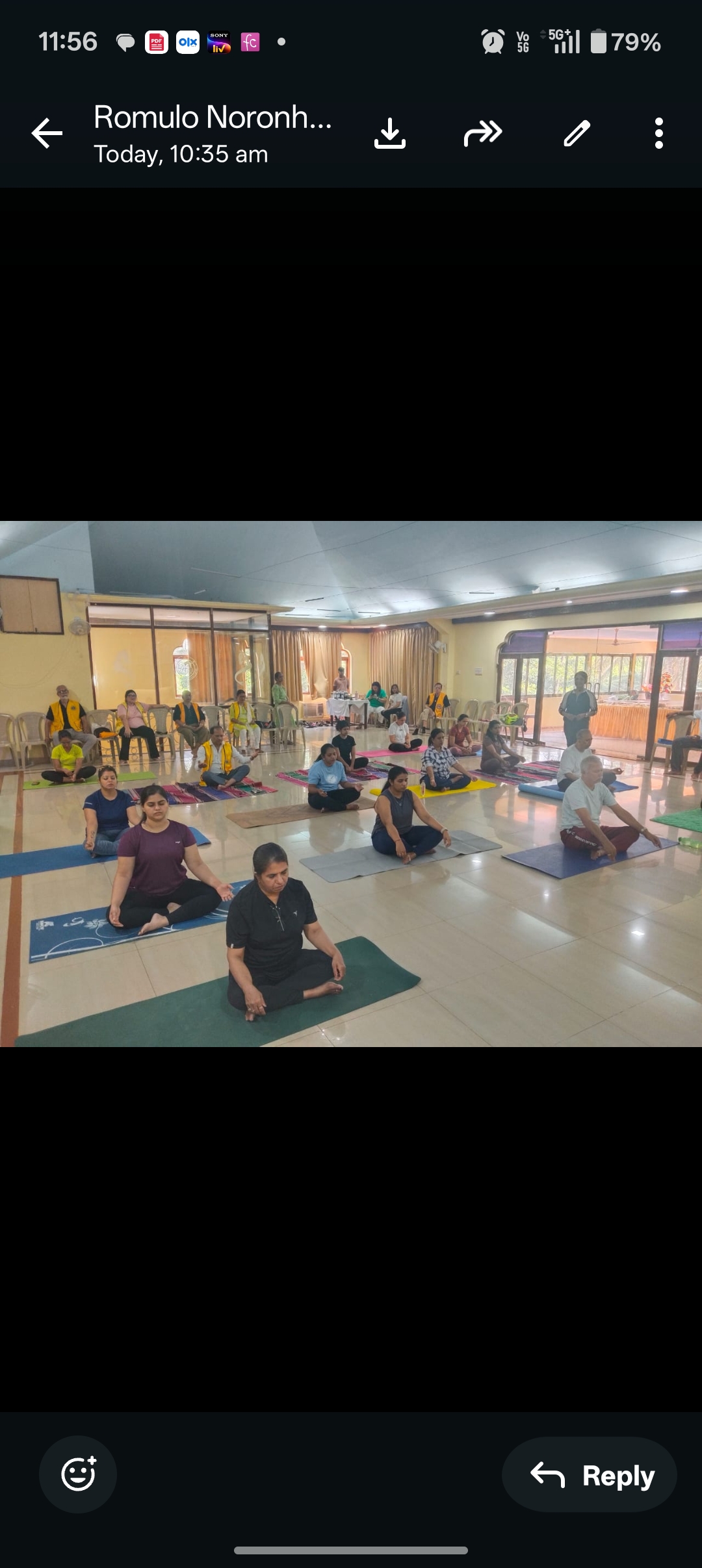 Lions club of Panjim conducted a Yoga Session to mark World Yoga Day...