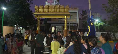 Yoga Programme-Distribution of Food
