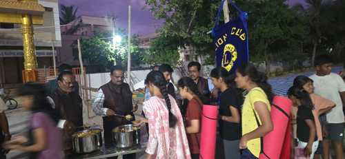Yoga Programme-Distribution of Food