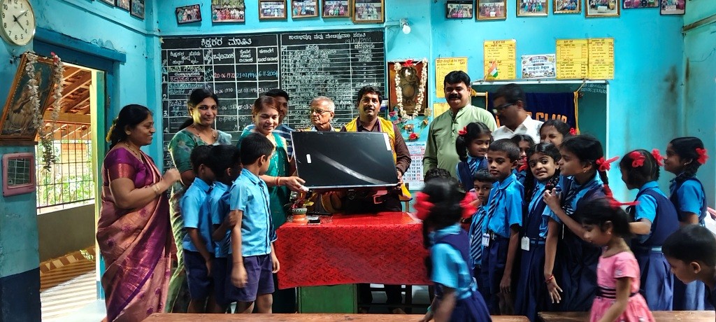 DONATED SMART TV TO GOVT HIGHER PRIMARY SCHOOL