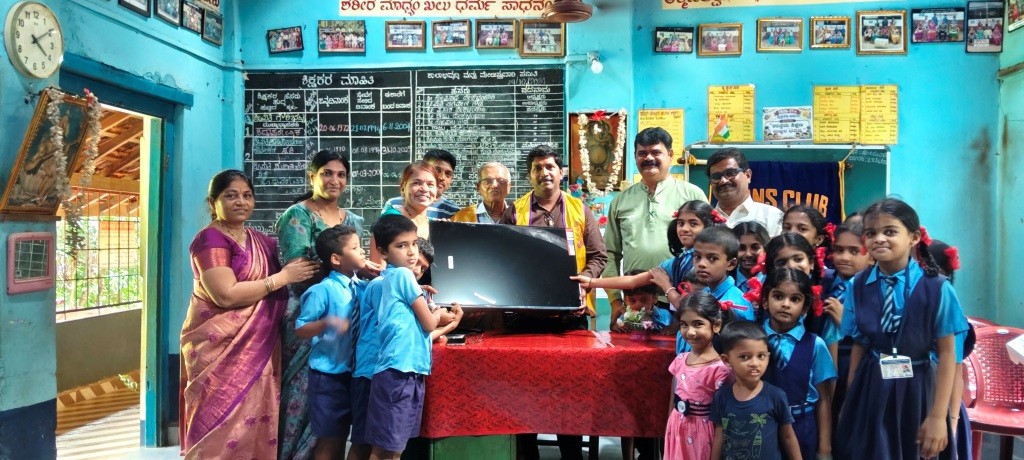 DONATED SMART TV TO GOVT HIGHER PRIMARY SCHOOL