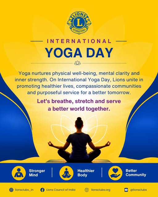 LCOI Promotion of Yoga Day Under UNSDG Goals Good Health and Well Being Goal No 7