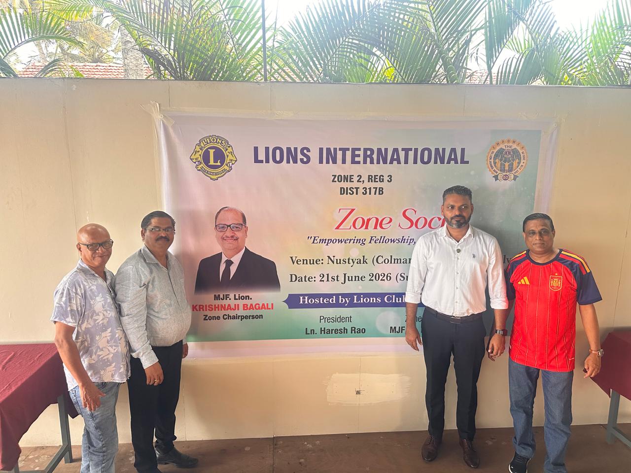 Attended Zone Social organized by Zone Chairperson Lion Krishna ji Bagali