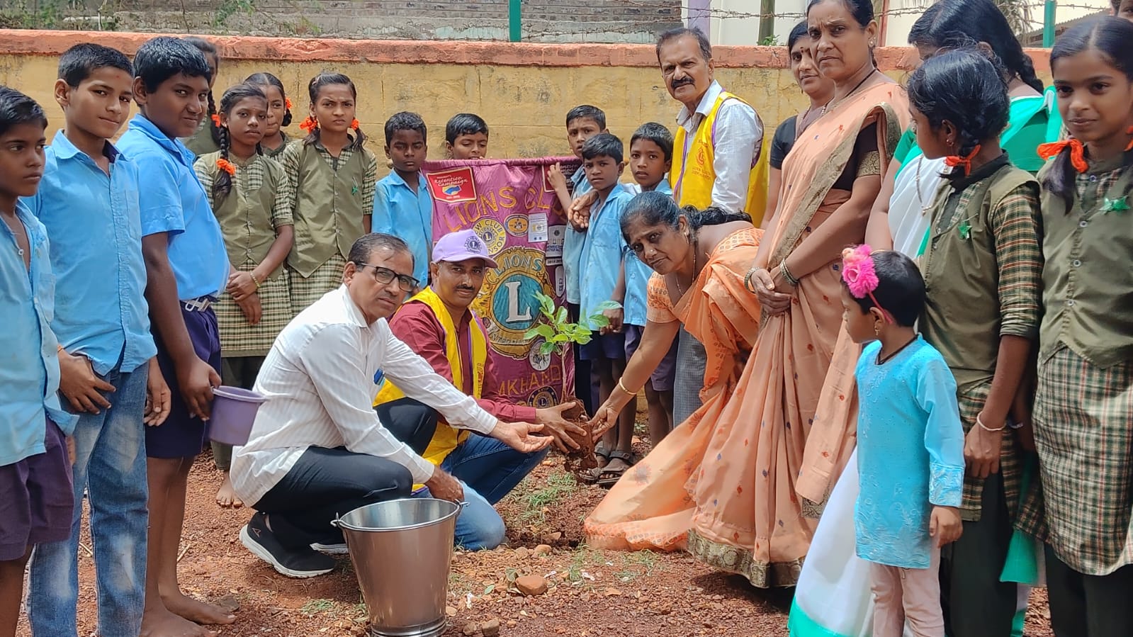 Tree plantation drive at Albal School