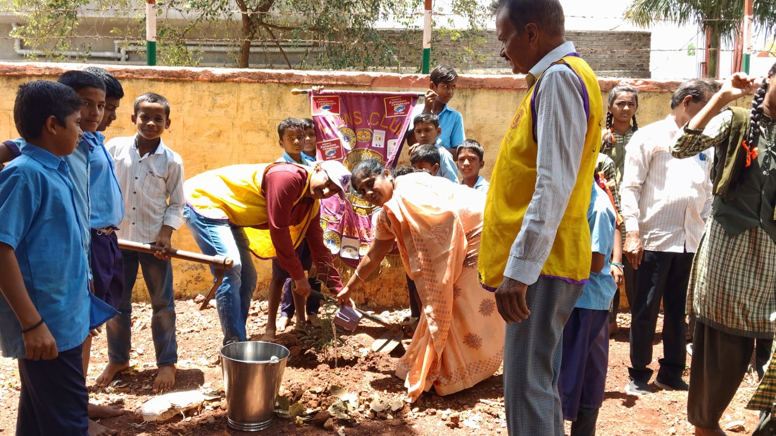 Tree plantation drive at Albal School