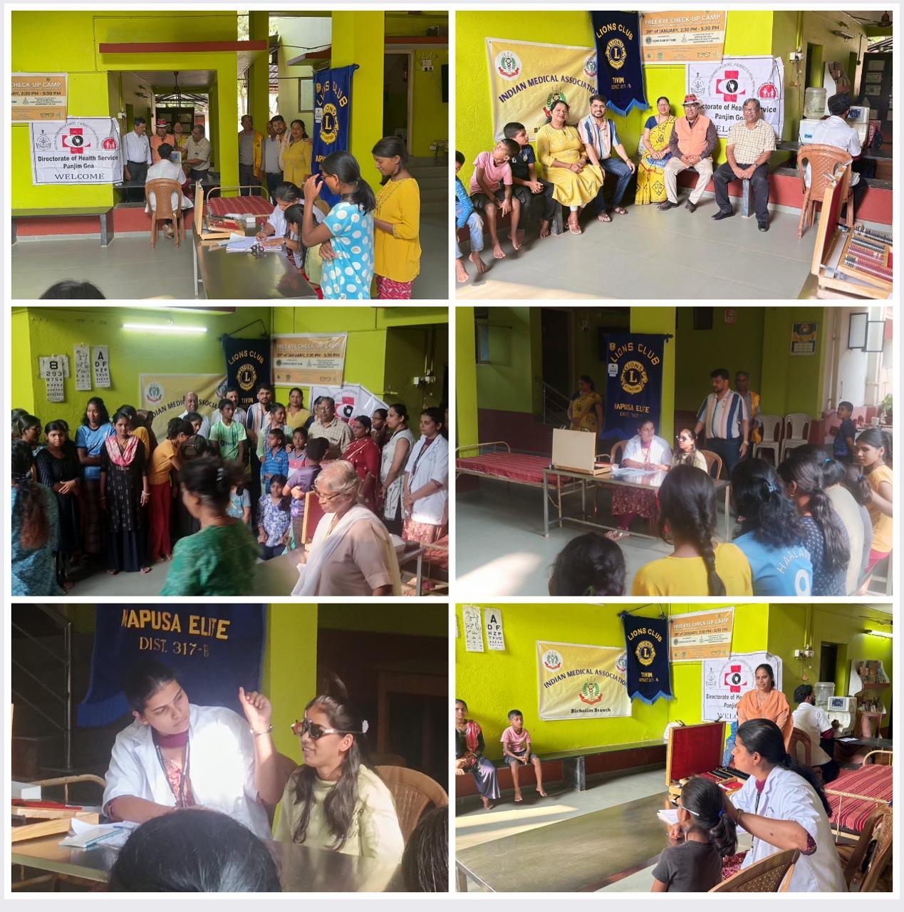 EYE CHECK UP CAMP IN ASSOCIATION WITH LIONS CLUB OF MAPUSA ELITE
