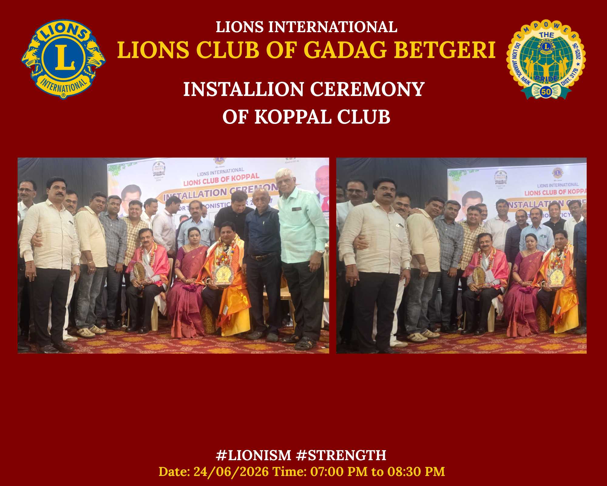 Installation Ceremony of Koppal club