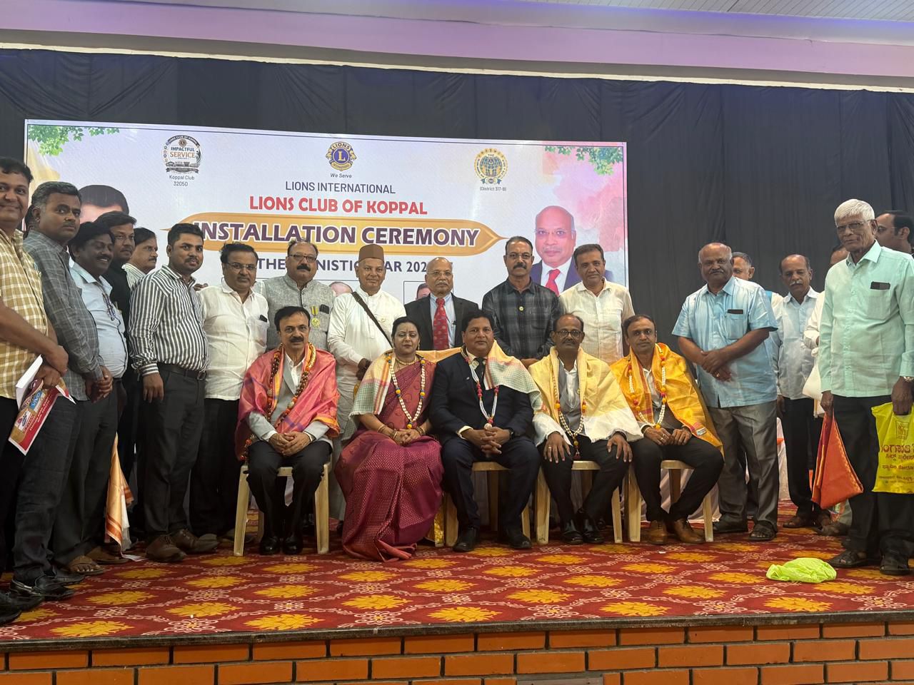 Attended installation program of lions club of koppal.