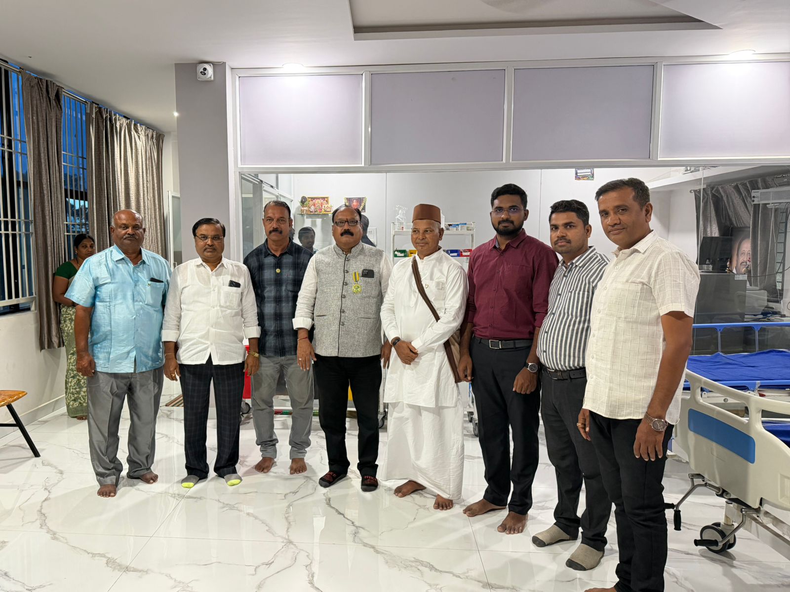 Visited permanent projects of koppal lions club.