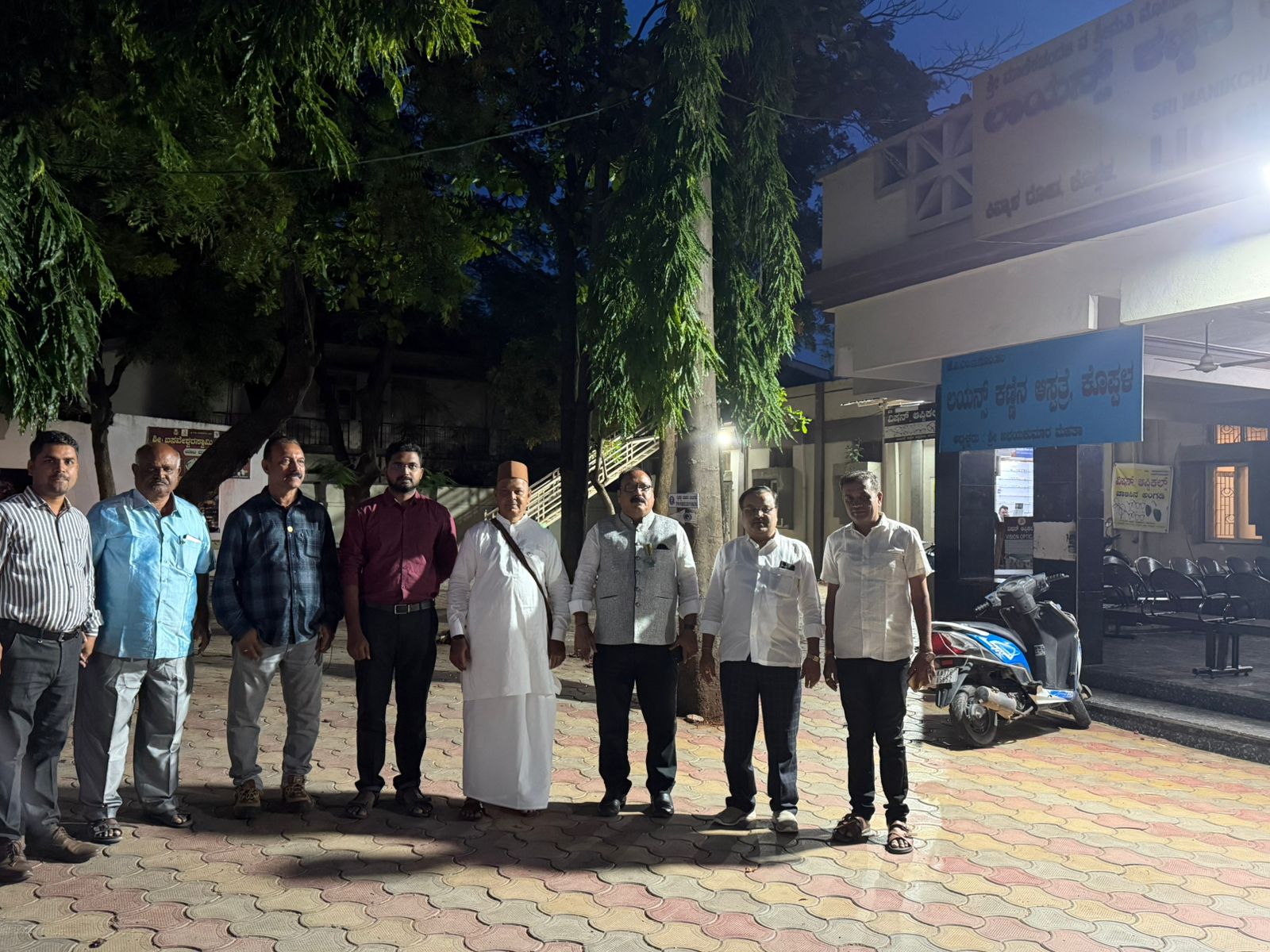 Visited permanent projects of koppal lions club.